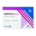 أمريزول لعلاج العدوى البكتيرية 500جم | 20 قرص AMRIZOLE 500 MG 20 TAP