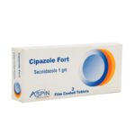 سيبازول فورت | للبكتيريا اللاهوائية | 1 مجم | 2 أقراص CIPAZOLE FORT 1g tab
