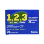 وان تو ثري برشام 123 للكبار للبرد والانفلونزا ONE TWO THREE 20 TAB