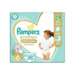 بامبرز برميوم كير 6 38 قطعة PAMPERS PREMIUM CARE (6) 38P (+13K)